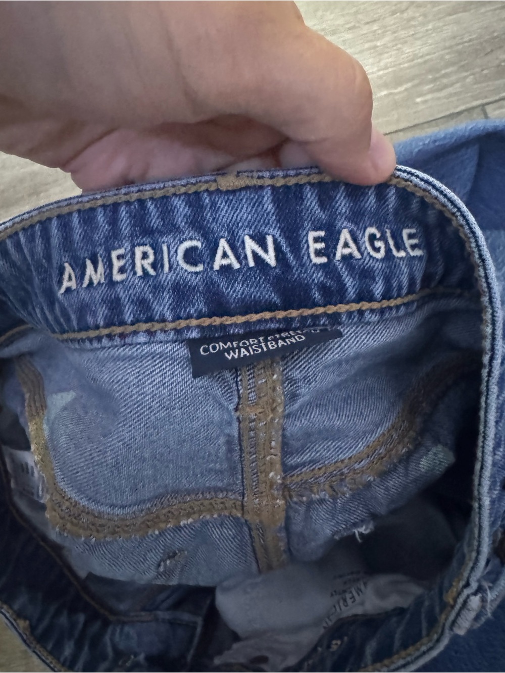 American Eagle Outfitters High-Rise Wide Leg Jeans - Blue - Picture 4 of 4